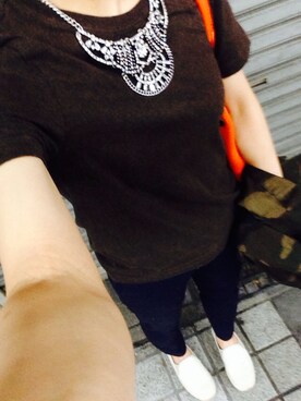 「Max Mara（マックスマーラ）のアイテム（バッグ）」を使った、あさん（レディース・151cm）の秋コーディネート