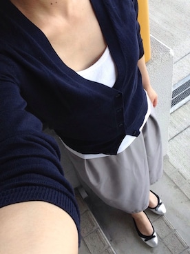 「スカーチョ」｜「アイテム（バレエシューズ）」を使った、あいすさん（レディース・151cm）の夏コーディネート