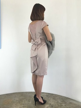 「アイテム（ドレス、ピンク系）」を使った、GIRL_staffさん（レディース・154cm）の冬コーディネート