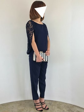「ドレス」｜「アイテム（サロペット/オーバーオール）」を使った、GIRL_staffさん（レディース・154cm）の冬コーディネート