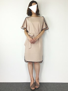 「アイテム（ドレス、ピンク系）」を使った、GIRL_staffさん（レディース・158cm）の冬コーディネート