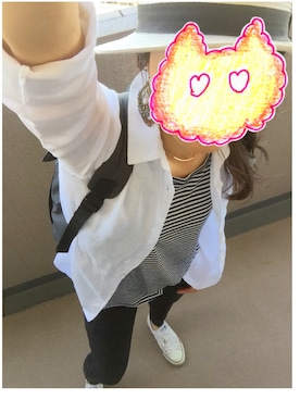 「Abercrombie&Fitch（アバークロンビーアンドフィッチ）のアイテム（キャミソール）」を使った、ゆっちゃんさん（レディース・158cm）の夏コーディネート