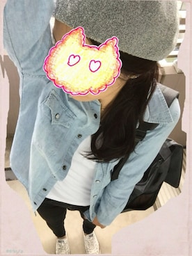 「Anello」｜「アイテム（ハンチング/ベレー帽）」を使った、ゆっちゃんさん（レディース・158cm）の春コーディネート