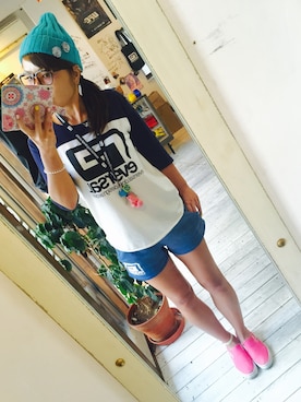 「reversal（リバーサル）のアイテム（帽子）」を使った、maricoさん（レディース・175cm）の秋コーディネート