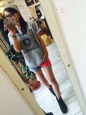 「reversal（リバーサル）のアイテム（帽子）」を使った、maricoさん（レディース・175cm）の秋コーディネート