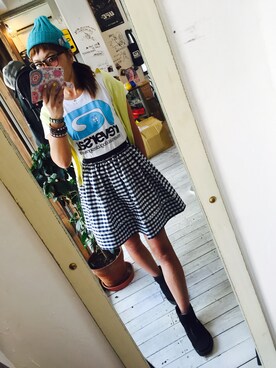 「reversal（リバーサル）のアイテム（帽子）」を使った、maricoさん（レディース・175cm）の秋コーディネート