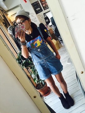 「reversal（リバーサル）のアイテム（帽子）」を使った、maricoさん（レディース・175cm）の秋コーディネート