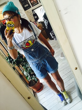 「reversal（リバーサル）のアイテム（帽子）」を使った、maricoさん（レディース・175cm）の秋コーディネート