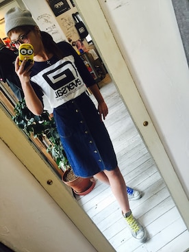 「reversal（リバーサル）のアイテム（帽子）」を使った、maricoさん（レディース・175cm）の秋コーディネート