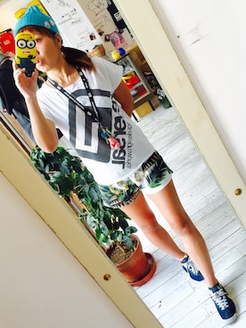 「reversal（リバーサル）のアイテム（帽子）」を使った、maricoさん（レディース・175cm）の秋コーディネート