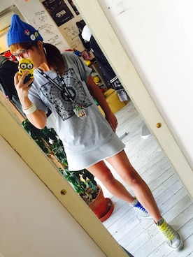 「reversal（リバーサル）のアイテム（帽子）」を使った、maricoさん（レディース・175cm）の秋コーディネート