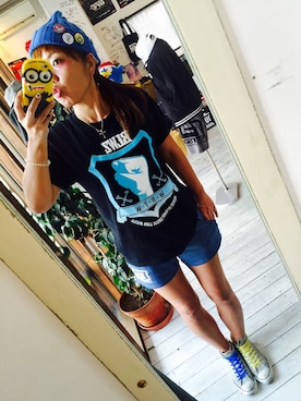 「reversal（リバーサル）のアイテム（帽子）」を使った、maricoさん（レディース・175cm）の秋コーディネート