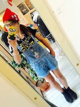 「reversal（リバーサル）のアイテム（帽子）」を使った、maricoさん（レディース・175cm）の秋コーディネート