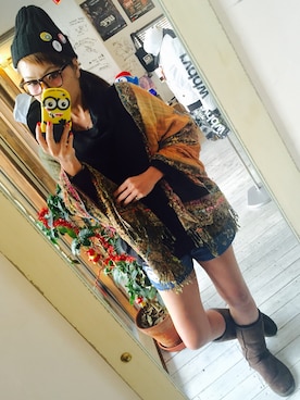「reversal（リバーサル）のアイテム（帽子）」を使った、maricoさん（レディース・175cm）の冬コーディネート