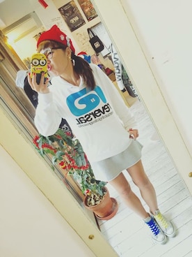 「reversal（リバーサル）のアイテム（帽子）」を使った、maricoさん（レディース・175cm）の冬コーディネート