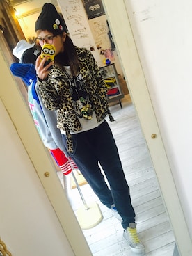 「reversal（リバーサル）のアイテム（帽子）」を使った、maricoさん（レディース・175cm）の冬コーディネート