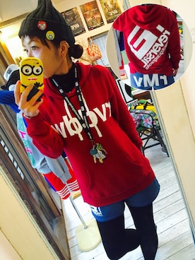 「reversal（リバーサル）のアイテム（帽子）」を使った、maricoさん（レディース・175cm）の冬コーディネート