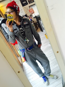 「reversal（リバーサル）のアイテム（帽子）」を使った、maricoさん（レディース・175cm）の春コーディネート