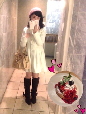 「LIZ LISA（リズリサ）のアイテム（その他アウター）」を使った、asami*さん（レディース・161cm）の冬コーディネート