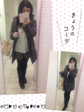 「PRIME PATTERN（プライムパターン）のアイテム（パンツ）」を使った、asami*さん（レディース・161cm）の冬コーディネート