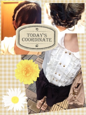 「PRIME PATTERN（プライムパターン）のアイテム（トップス）」を使った、asami*さん（レディース・161cm）の夏コーディネート