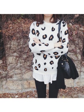 「アイテム（その他トップス、ブラウン系）」を使った、ruruthさん（レディース・169cm）の冬コーディネート