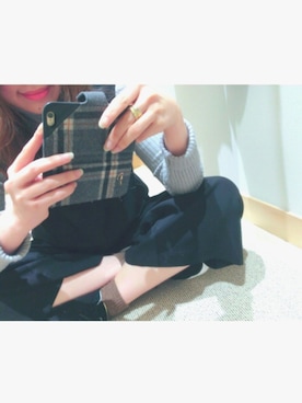 「寒い」｜「アイテム（サロペット/オーバーオール）」を使った、haru。さん（レディース・164cm）の冬コーディネート