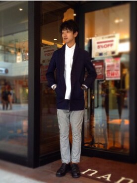 「アイテム（バングル/リストバンド）」を使った、Yuukiさん（メンズ・176cm・20代）の秋コーディネート