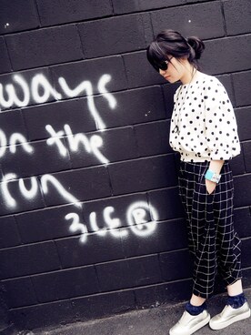 「chocoolate（チョコレート）のアイテム」を使った、elysetomatoさん（レディース・163cm）の春コーディネート
