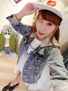 「Major made（Major made）のアイテム（ジャケット/アウター）」を使った、TEMMYさん（レディース・158cm）の秋コーディネート