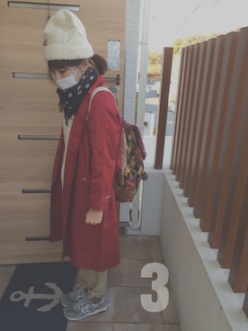 「FITH（フィス）のアイテム（その他アウター）」を使った、mariekkoさん（レディース・155cm）の冬コーディネート