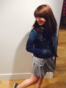 「アイテム（パーカー、ホワイト系）」を使った、Haruna Irieさん（レディース・166cm）の春コーディネート