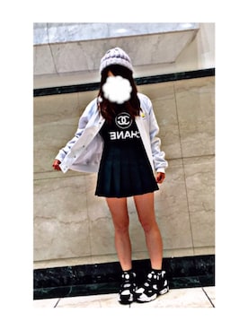 「FREE'S MART（フリーズマート）のアイテム（ニットキャップ/ビーニー）」を使った、m i k uさん（レディース・157cm）の秋コーディネート