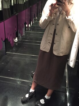 「アイテム（ステンカラーコート）」を使った、eiggamsunshineさん（レディース・165cm・10代）の秋コーディネート