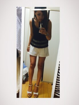 「Magender（マジェンダ）のアイテム」を使った、naaさん（レディース・159cm）の夏コーディネート