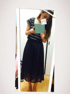 「Magender（マジェンダ）のアイテム」を使った、naaさん（レディース・159cm）の夏コーディネート