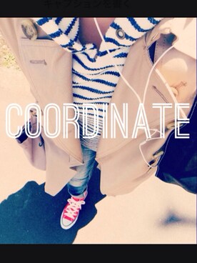 「Cher Shore（シェルショア）のアイテム」を使った、yujaronさん（レディース・156cm）の春コーディネート