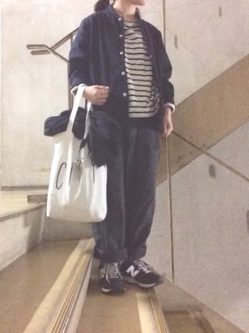 「JOURNAL STANDARD LUXE（ジャーナルスタンダード　ラックス）のアイテム（ブルゾン）」を使った、くらさん（レディース・148cm）の春コーディネート