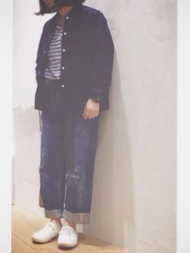 「JOURNAL STANDARD LUXE（ジャーナルスタンダード　ラックス）のアイテム（ブルゾン）」を使った、くらさん（レディース・148cm）の春コーディネート