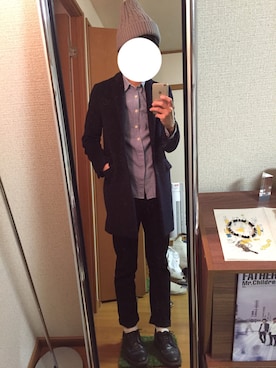 「アイテム（シャツ/ブラウス）」を使った、yuichiさん（メンズ・168cm）の秋コーディネート