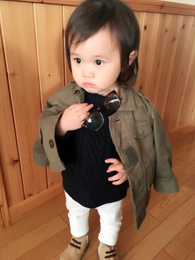 メイ☪︎⋆｡˚✩さん（キッズ・80cm）の秋コーディネート