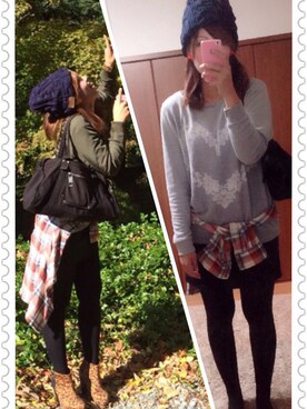 「NATURAL BEAUTY BASIC（ナチュラルビューティーベーシック）のアイテム（ブルゾン）」を使った、yukichinさん（レディース・167cm）の秋コーディネート
