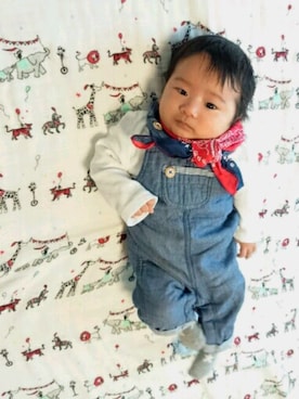 「赤ちゃん」｜「アイテム（財布/小物）」を使った、tacoさん（キッズ・50cm）の春コーディネート