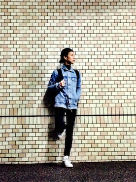 「Dior」｜「アイテム（デニムジャケット）」を使った、Masahiroさん（メンズ・168cm）の秋コーディネート