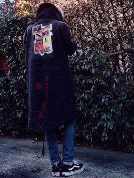 「HYKE」｜「アイテム（その他アウター）」を使った、Masahiroさん（メンズ・168cm）の春コーディネート