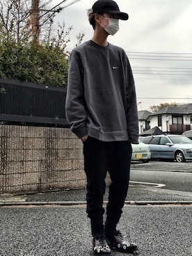 「PRADA（プラダ）のアイテム（その他シューズ）」を使った、Masahiroさん（メンズ・168cm）の春コーディネート