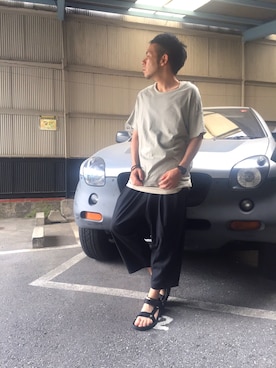 「ガレージ」｜ぐっさんさん（メンズ・175cm）の夏コーディネート