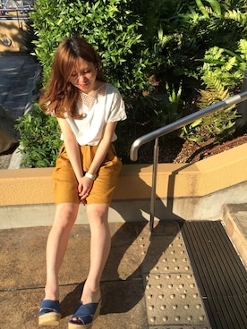 「RAWLIFE（ロウライフ）のアイテム」を使った、ミサミサさん（レディース・160cm）の春コーディネート