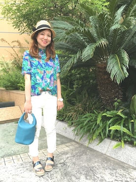 「D.M.G.（ドミンゴ）のアイテム」を使った、ミサミサさん（レディース・160cm）の春コーディネート