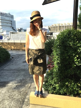 「RAWLIFE（ロウライフ）のアイテム」を使った、ミサミサさん（レディース・160cm）の夏コーディネート